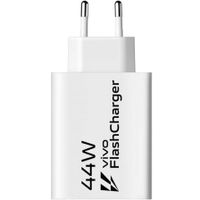 vivo flashcharger 44w cargador de pared usb rapido blanco