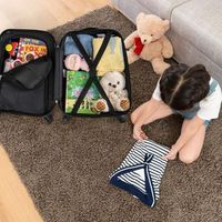 maleta infantil 2 piezas  mochila carrito infantil de plastico set maleta infantil dinosaurios espaciales