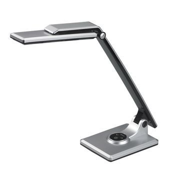 Fabrilamp Flexo Vinchi Plata Negro 9w 630lm 4500k Tactil Regulable Intensidad