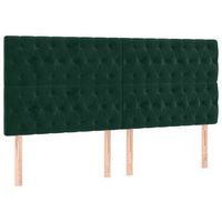 cabecero terciopelo verde oscuro 180x7x118128 cm vidaxl
