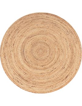 Alfombra de yute Vibora natural 100 cm redondo