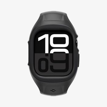 Funda Spigen Liquid Air Pro + Correa para Apple Watch 10 46mm Negra Silicona