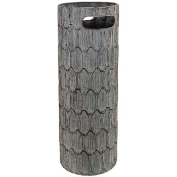 Paragüero de metal negro 20x20x55h cm