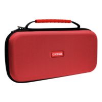 maleta de transporte trust 25761 azul rojo a prueba de golpes para nintendo switch 2