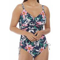 port maria underwired twist front adjustable leg swimsuit