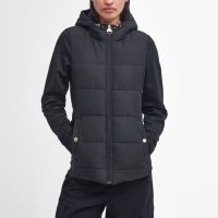 barbour international bondar quilted shell jacket - uk 10