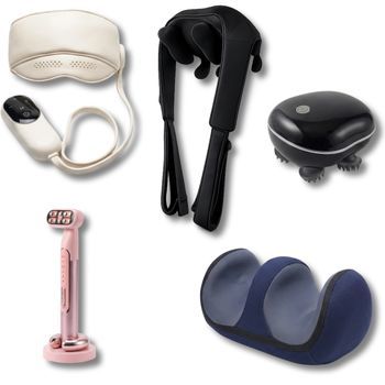 Cofre Rf Ems Led Shiatsu Máscara Ocular - Bodylife Relaxinstitut Pro Blanco