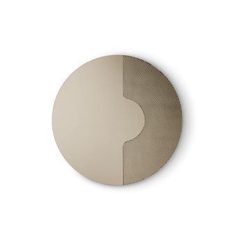 Espejo de pared redondo color dorado Ø 120 cm