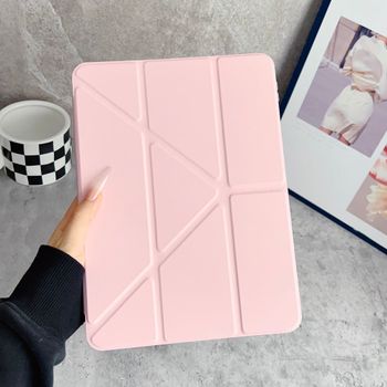 Funda acrílica a prueba de golpes para Xiaomi Redmi Pad SE, funda protectora trasera con pliegue en Y para tableta de 11 pulgadas, funda rígida