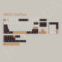 moa coffee-teclas pbt dye-sub 7u barras espaciales juego grande de teclas para teclado mecanico de juegos interruptor mx wooting leobog hi75