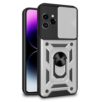 Cool Funda Hard Ring Plata para iPhone 14 Pro Max