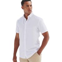 henbury camisa manga corta rw10614 para hombre