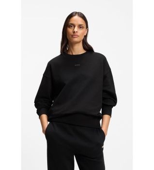 BOSS para mujer. 50534821 Sudadera Eteia negro (M), Casual, Algodón