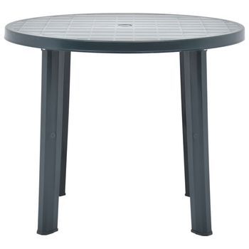 Mesa De Jardín | Mesa De Exterior De Plástico Verde 89 Cm