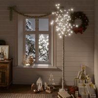 vidaxl arbol de navidad led blanco frio sauce interior exterior 22 m