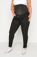 bump it up maternity vaqueros pitillo negros con banda elastica