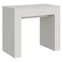 consola extensible 90x49307 cm efecto madera fresno blanco