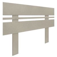dhome cabecero acabado lino 95cm horizontal estilo ancho con patas madera reciclada dm herrajes incluidos 95cm horizontal ancho acabado lino