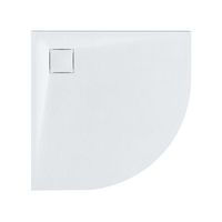 plato de ducha minimalista con desague smc efecto piedra natural 80 x 80 x 3 cm blanco paron