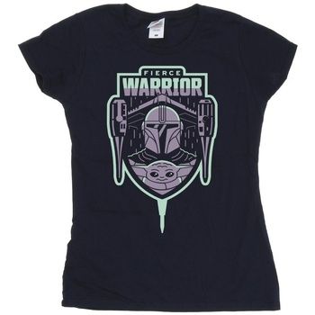 Disney Camiseta manga larga The Mandalorian Fierce Warrior para mujer