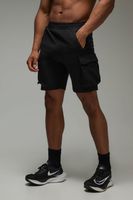 pantalon corto man active ligero cargo negro