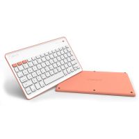 silverht wireless bt teclado inalambrico naranja y blanco para tablets