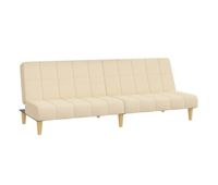 vidaxl sofa cama de 2 plazas tela color crema
