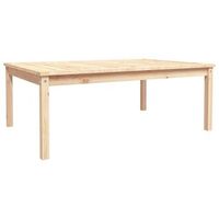mesa de jardinrmesa para exterioresrmesa de patio madera maciza pino 121x825x45 cm