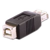 lindy 71228 cambiador de ganero para cable usb a usb b negro