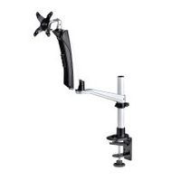 startechcom soporte de escritorio para monitor vesa 75x75100x100 de 27 pulgadas 169  30 pulgadas 219 ultrawide - grommet o abrazadera en c - ajuste sin herramientas - brazo asistido por resorte