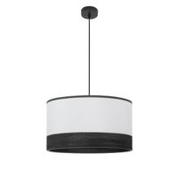 fabrilamp colgante olga 1xe27 negroblanco-madnegra regx50x50 cm