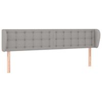 cabecero cama  panel de cabecera de tela gris claro 183x23x7888 cm