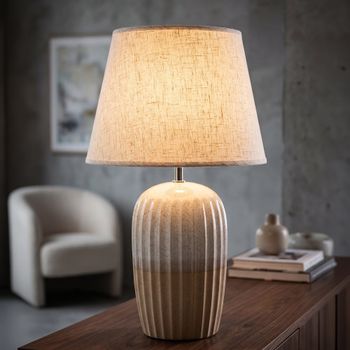 Lámpara de mesa japandi ø 32,5x53 cm