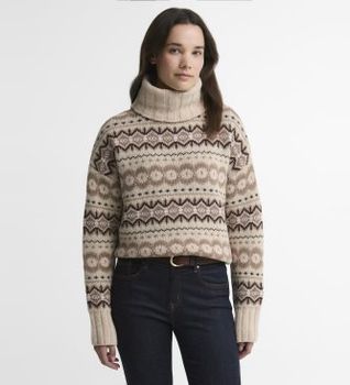 Barbour para mujer. LKN1560 Jersey Helen Knitted beige (M), Casual, Multicolor, Lana, Manga larga