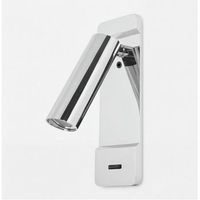 leds c4 luz de lectura lire switch led 22w 2700k cromo 125lm