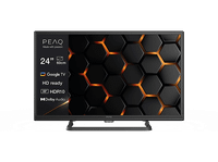 reacondicionado seminuevo muy bueno tv led 24 - peaq ptv 24gh-5124c hd google tv hd ready hdr10 dolby audio smart dvb-t2 h265 negro