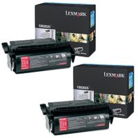 original multipack lexmark optra s1200 printer toner cartridges 2 pack -1382625