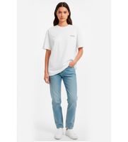 rotate para mujer 112445400 camiseta oversize blanco m casual manga corta algodon organico sostenible