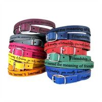 pulsera unisex de cuero con grabado laser incluido