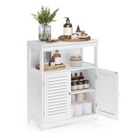 gabinete de madera para bano blanco