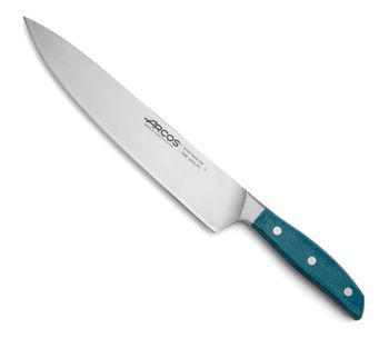 Cuchillo cocinero acero inoxidable forjado nitrum 250 mm mango azul