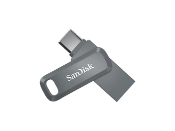 Pendrive para móvil 128 GB - Sandisk Ultra Dual Drive Go, USB-C, 2 en 1, USB-A, 3.2, OTG, 400 MB/s, Gris