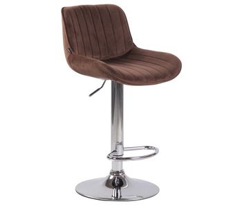 Taburete de bar lentini en terciopelo 50x50x86-108 cm