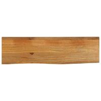 tablero de mesa borde natural madera maciza mango 110x20x38 cm vidaxl