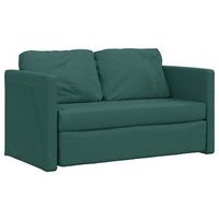 sofa cama  sofa convertible de suelo 2 en 1 tela verde oscuro 112x174x55 cm