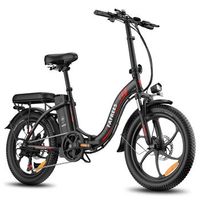 fafrees f20 bicicleta electrica - motor 250w bateria 36v18ah ruedas 20 freno de disco mecanico negro