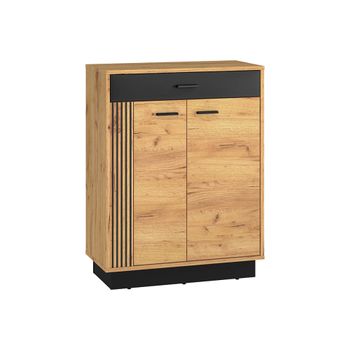 Mueble zapatero 2 puertas abatibles fachada de mdf madera