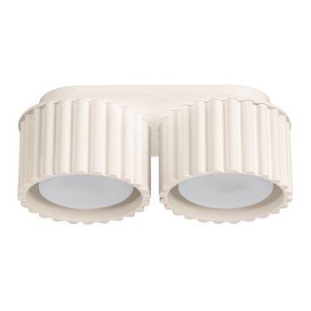 Lámpara de techo beige aluminio alt. 12 cm