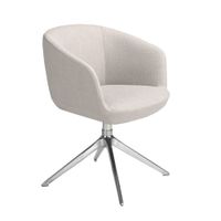 silla giratoria tela gris claro
