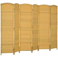 biombo 270x17x180 cm madera natural